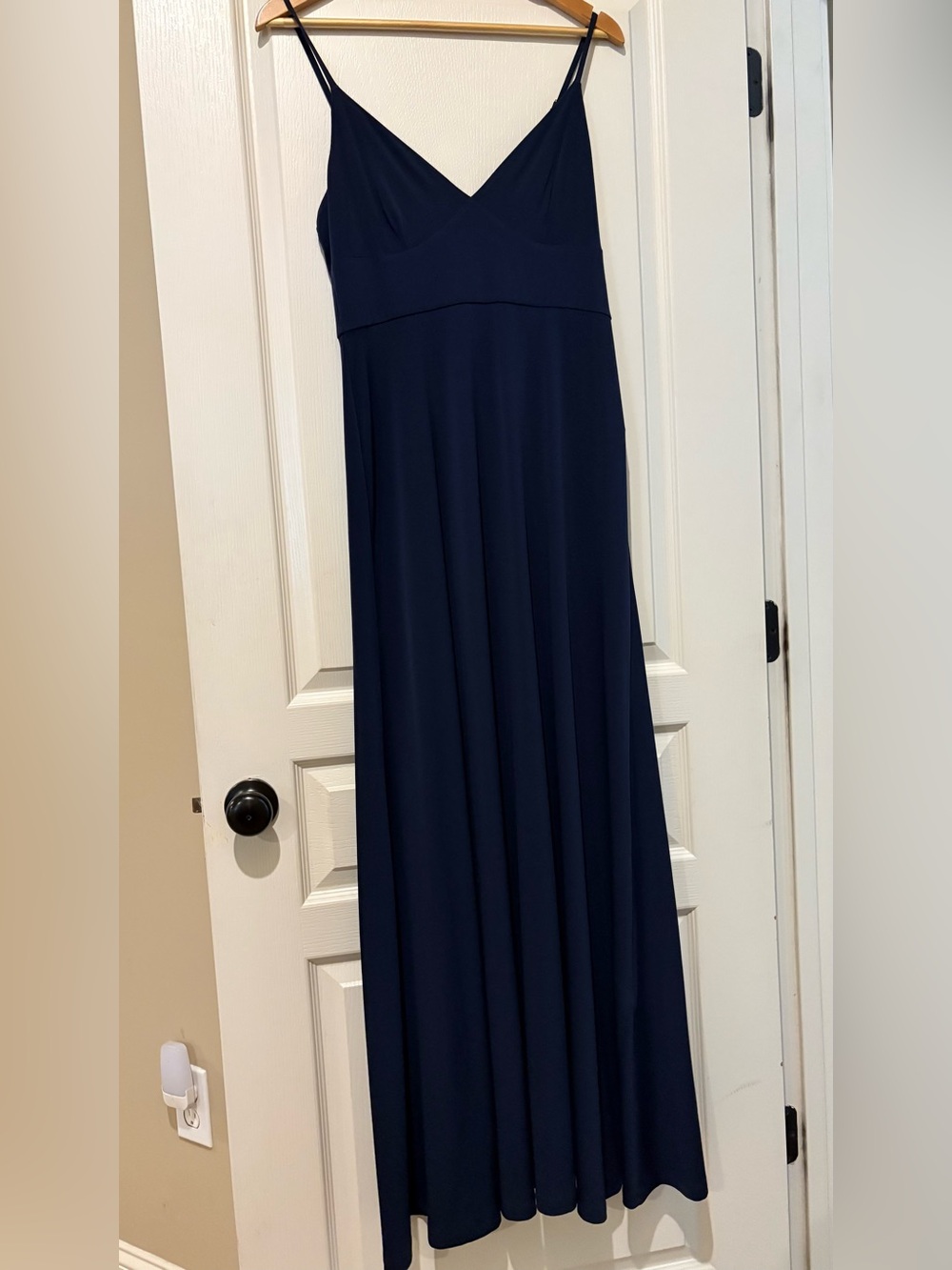 MICHAEL Michael Kors Navy Spaghetti-Strap Maxi Dress